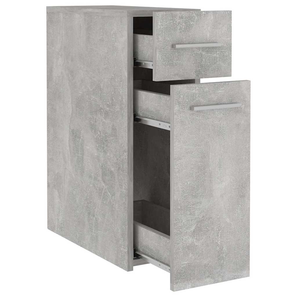 804215 vidaXL Apothecary Cabinet Concrete Grey 20x45,5x60 cm Engineered Wood