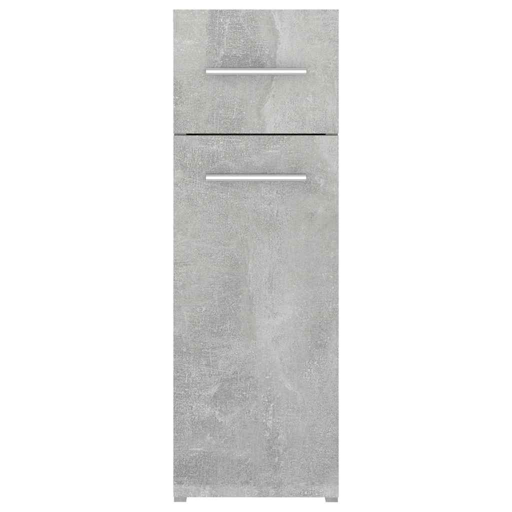 804215 vidaXL Apothecary Cabinet Concrete Grey 20x45,5x60 cm Engineered Wood
