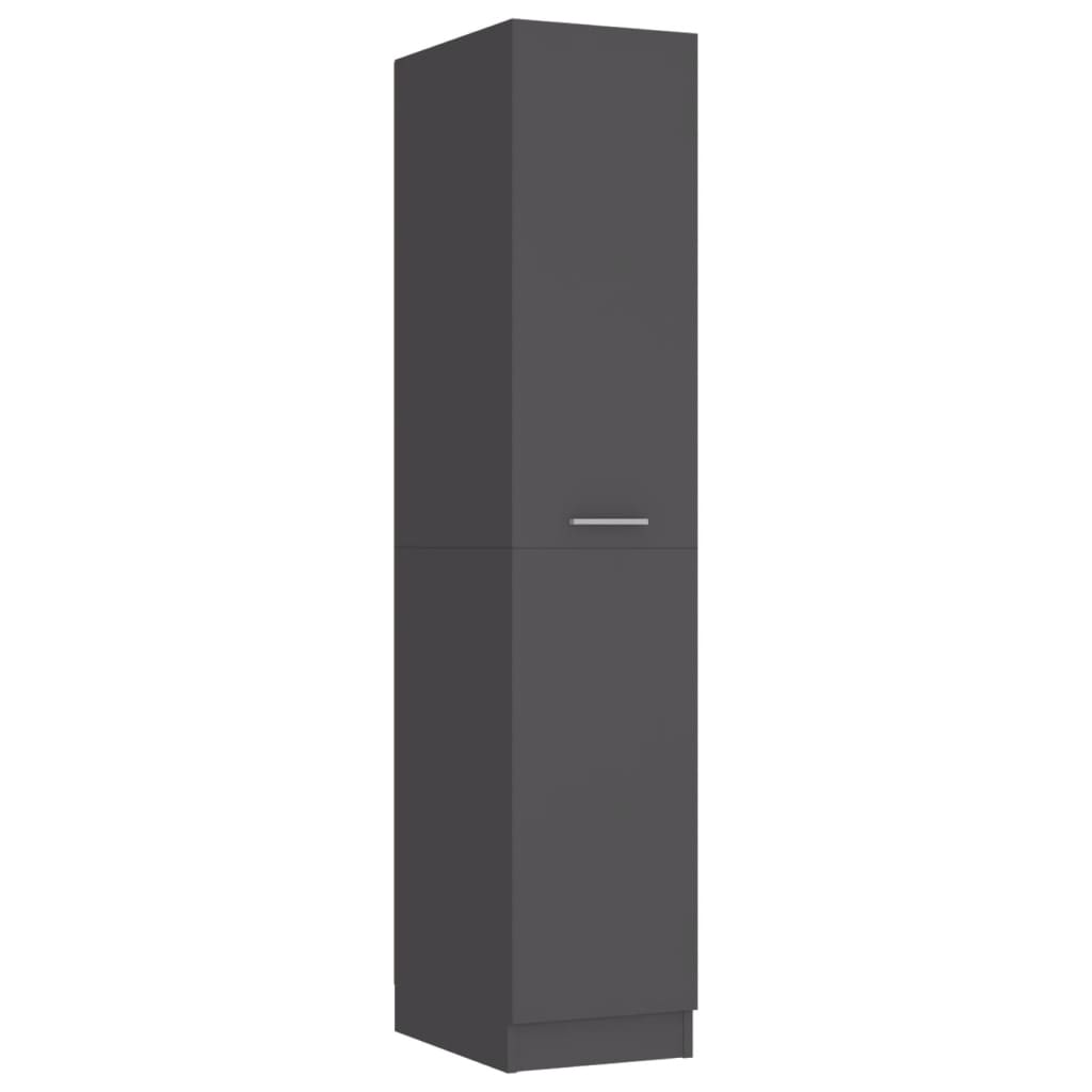 vidaXL Apothecary Cabinet Grey 30x42.5x150 cm Engineered Wood