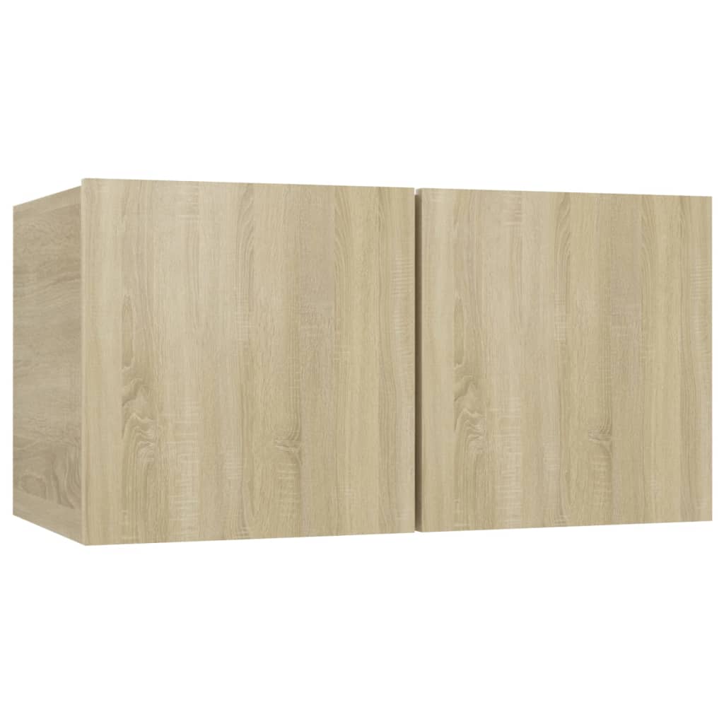 Hanging TV Cabinets 2 pcs Sonoma Oak 60x30x30 cm