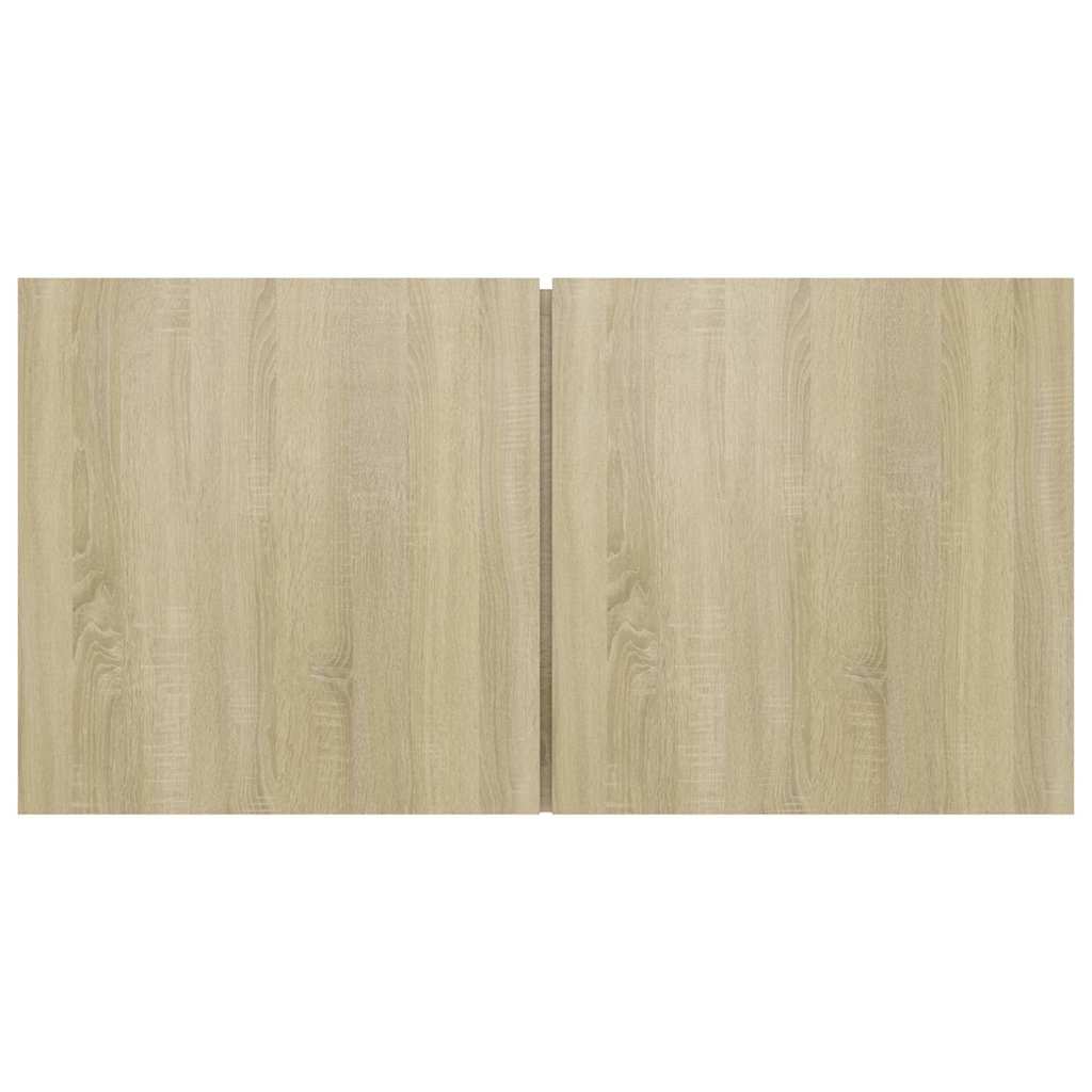 804518 vidaXL 2 Piece Hanging TV Cabinet Set Sonoma Oak 60x30x30 cm