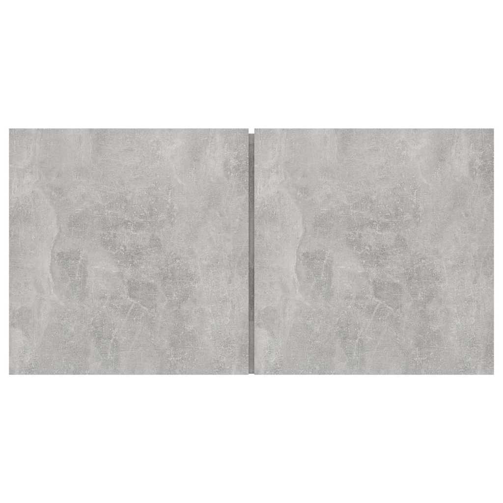804521 vidaXL 2 Piece Hanging TV Cabinet Set Concrete Grey 60x30x30 cm