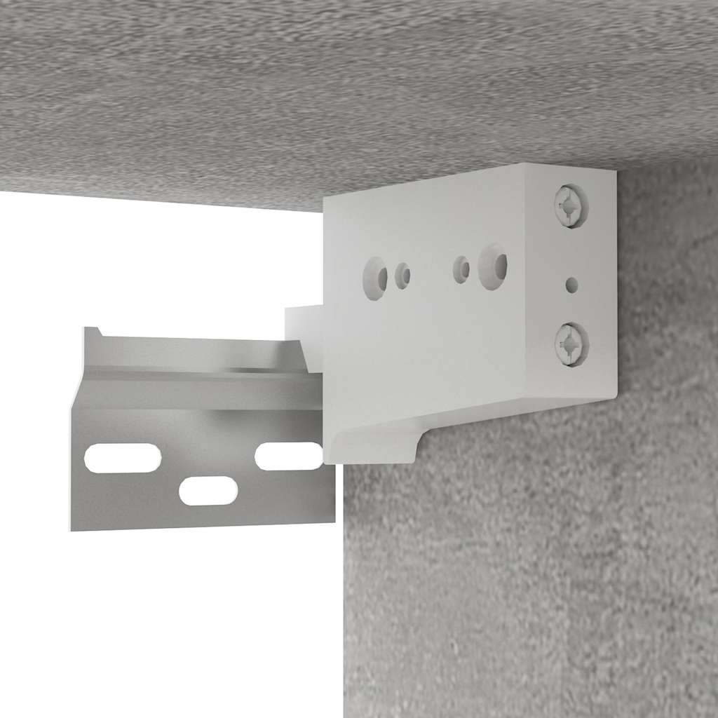 804521 vidaXL 2 Piece Hanging TV Cabinet Set Concrete Grey 60x30x30 cm