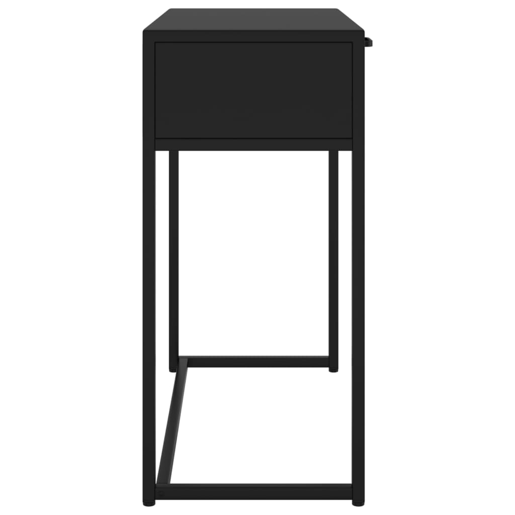 vidaXL Console Table Black 72x35x75 cm Steel