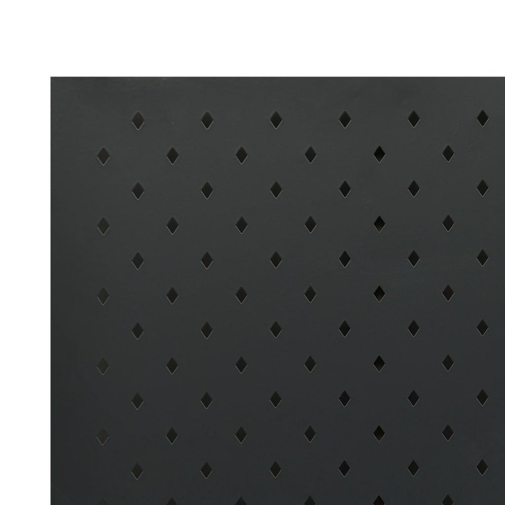 4-Panel Room Divider Black 160x180 cm Steel
