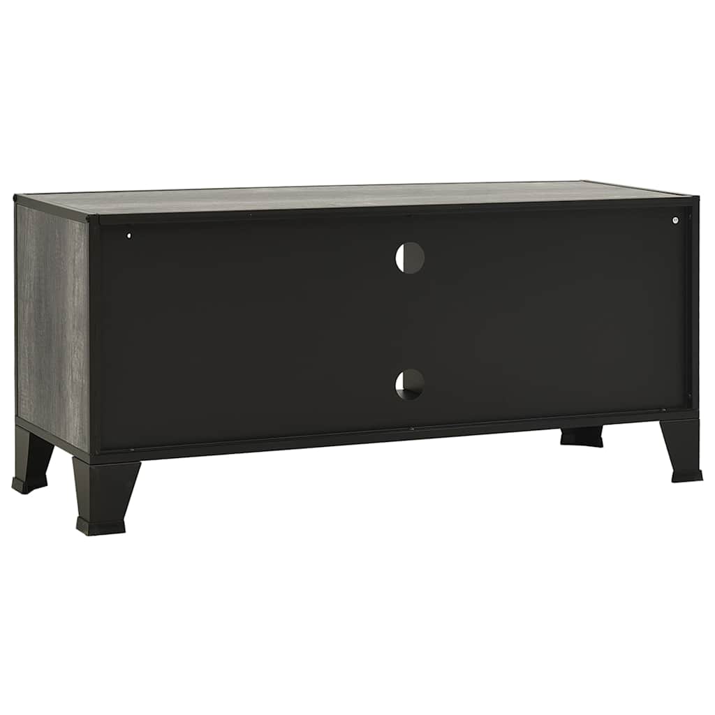 335910 vidaXL TV Cabinet Grey 105x36x47 cm Metal and MDF