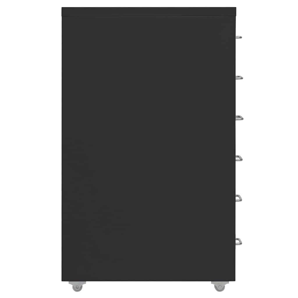 Mobile File Cabinet | Black | Metal | Medium | Mobile File Cabinet