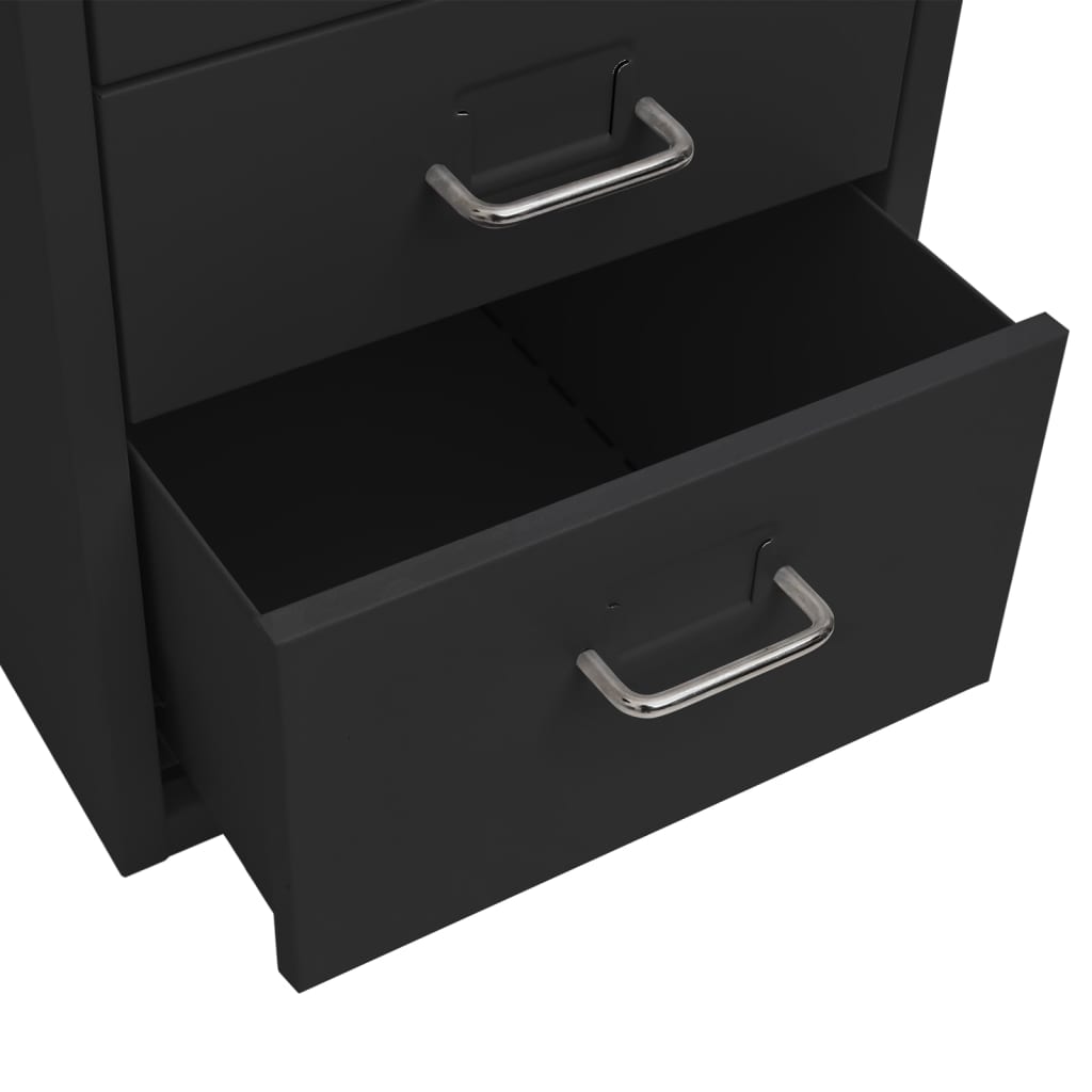 Mobile File Cabinet | Black | Metal | Medium | Mobile File Cabinet