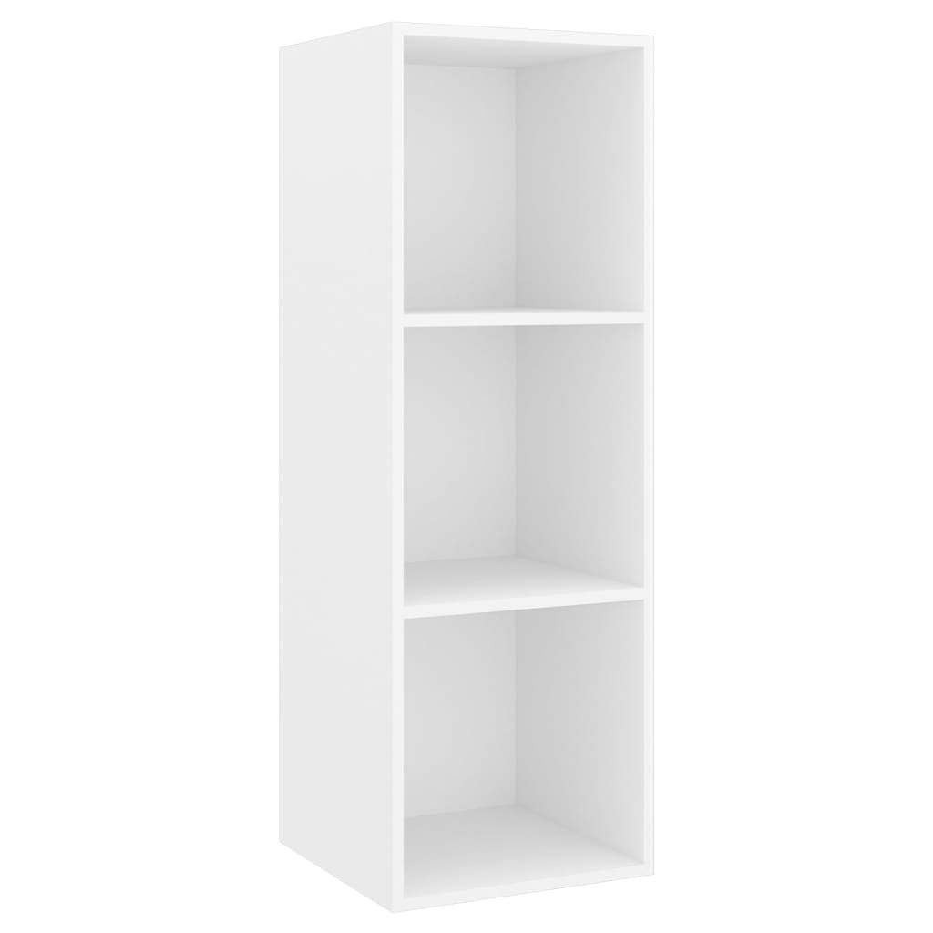 vidaXL 2 Piece TV Cabinet Set White Engineered Wood