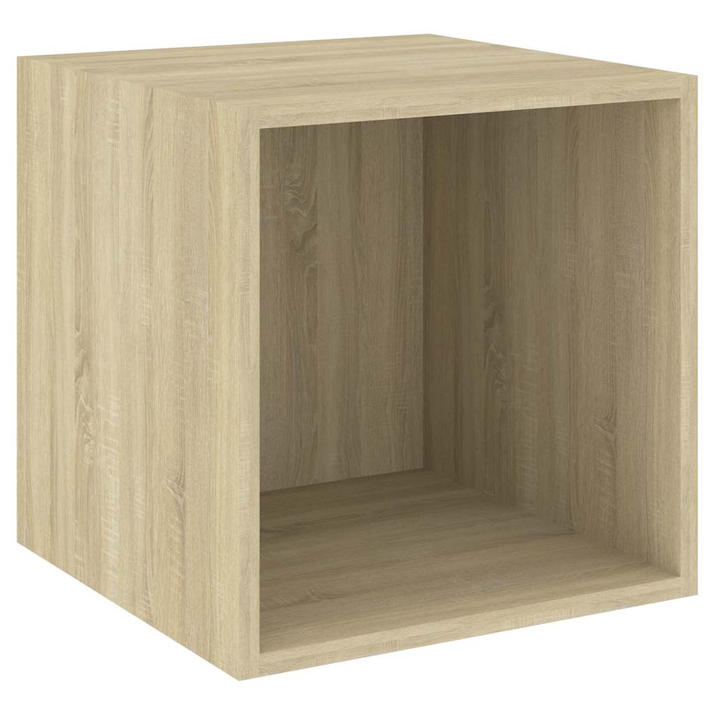 3 Piece TV Cabinet Set Sonoma Oak Engineered Wood