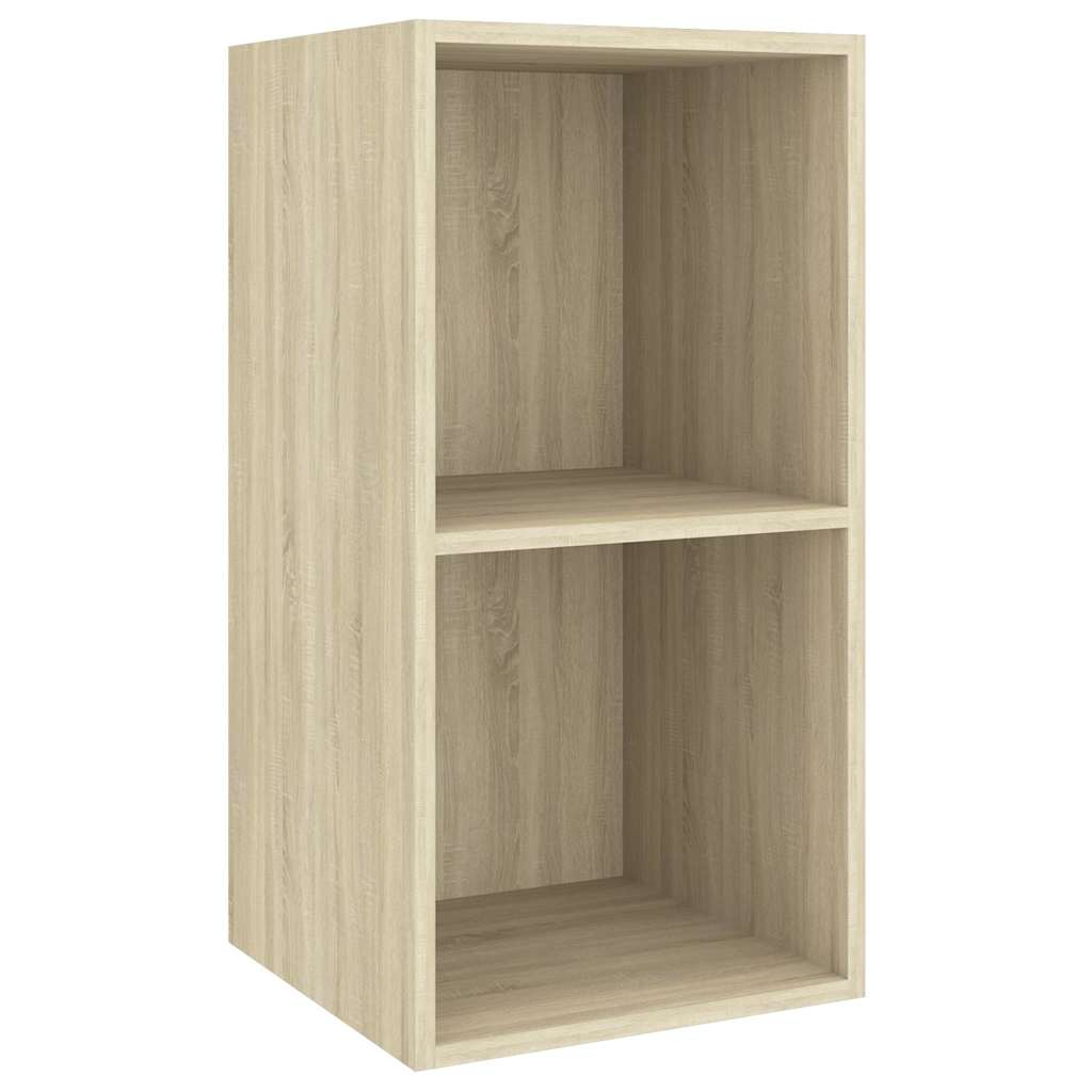 2 Piece Wall-mounted TV Cabinet Set Sonoma Oak Engineered Wood