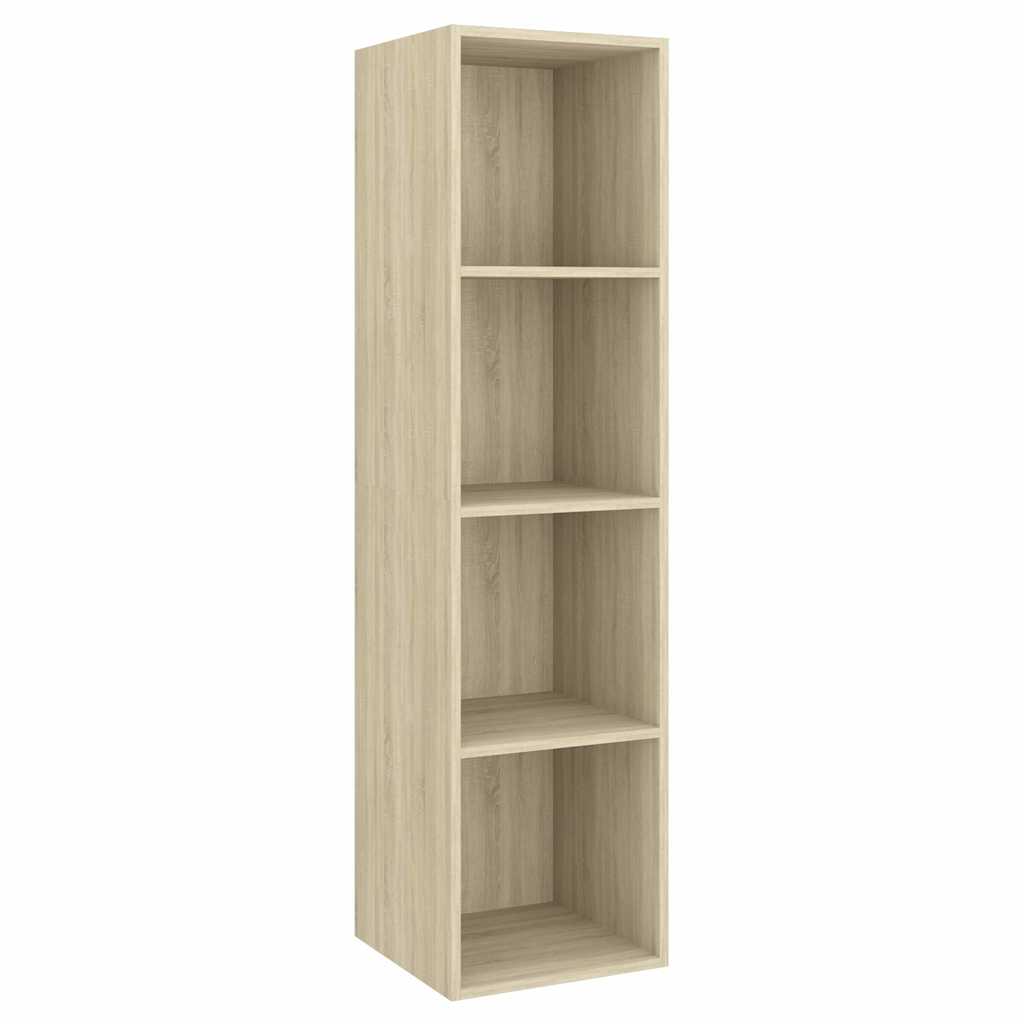 4 Piece Wall-mounted TV Cabinet Set Sonoma Oak Engineered Wood