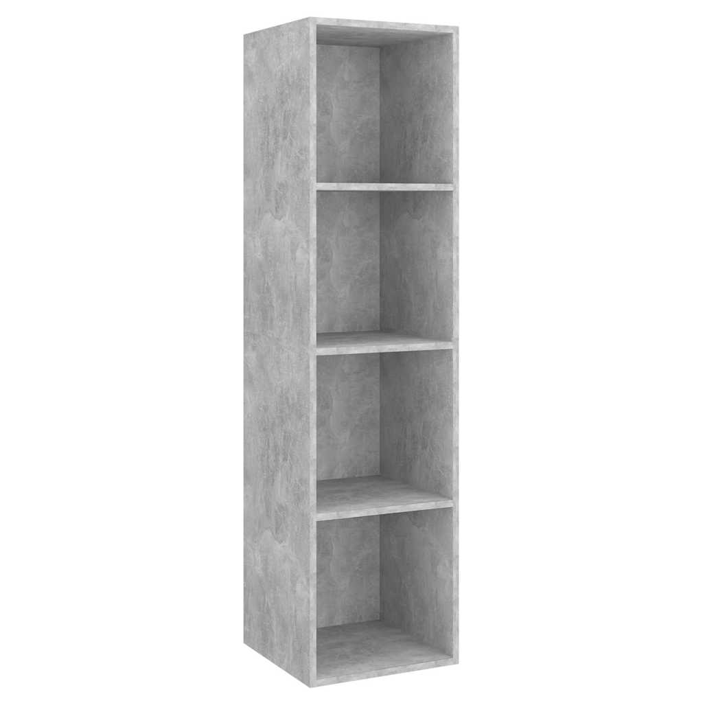 4 Piece Wall-mounted TV Cabinet Set Concrete Grey Engineered Wood