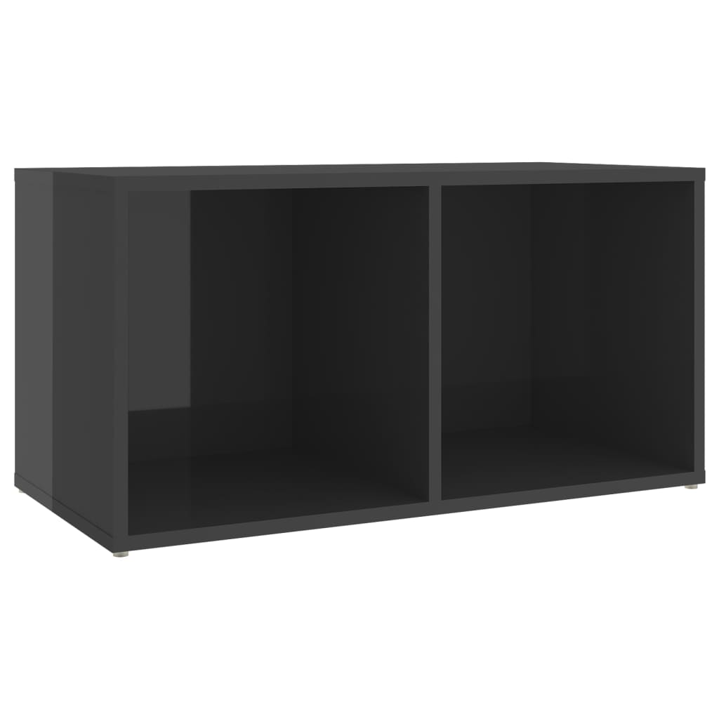 vidaXL TV Cabinets 2 pcs High Gloss Grey 72x35x36.5 cm Engineered Wood