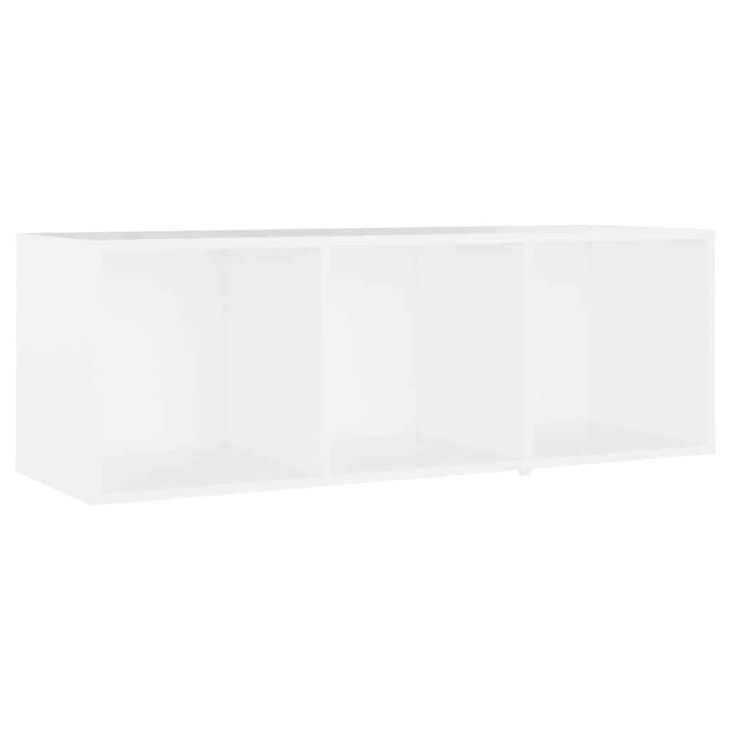 2 Piece TV Cabinet Set White 107x35x37 cm Engineered Wood