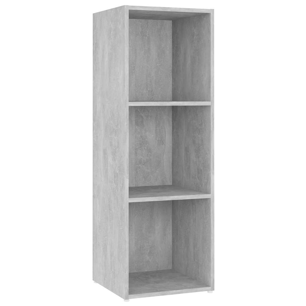 3 Piece TV Cabinet Set Concrete Grey 107x35x37 cm Engineered Wood