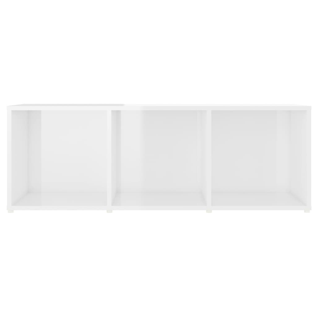 vidaXL TV Cabinets 3 pcs High Gloss White 107x35x37 cm Engineered Wood