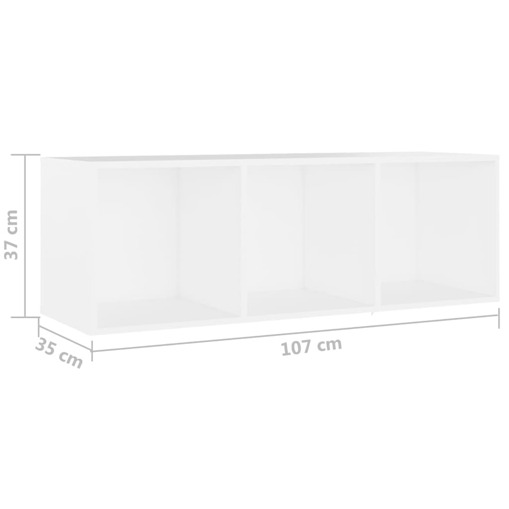 TV Cabinets 4 pcs White 107x35x37 cm Engineered Wood