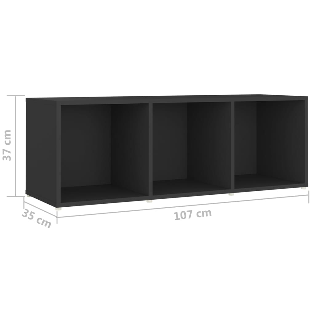 vidaXL 3 Piece TV Cabinet Set Grey Engineered Wood