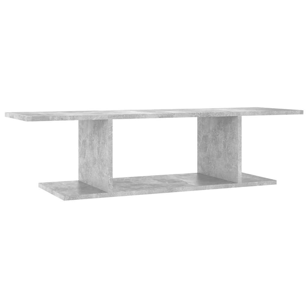 806984 vidaXL Wall Mounted TV Cabinet Concrete Grey 103x30x26,5 cm