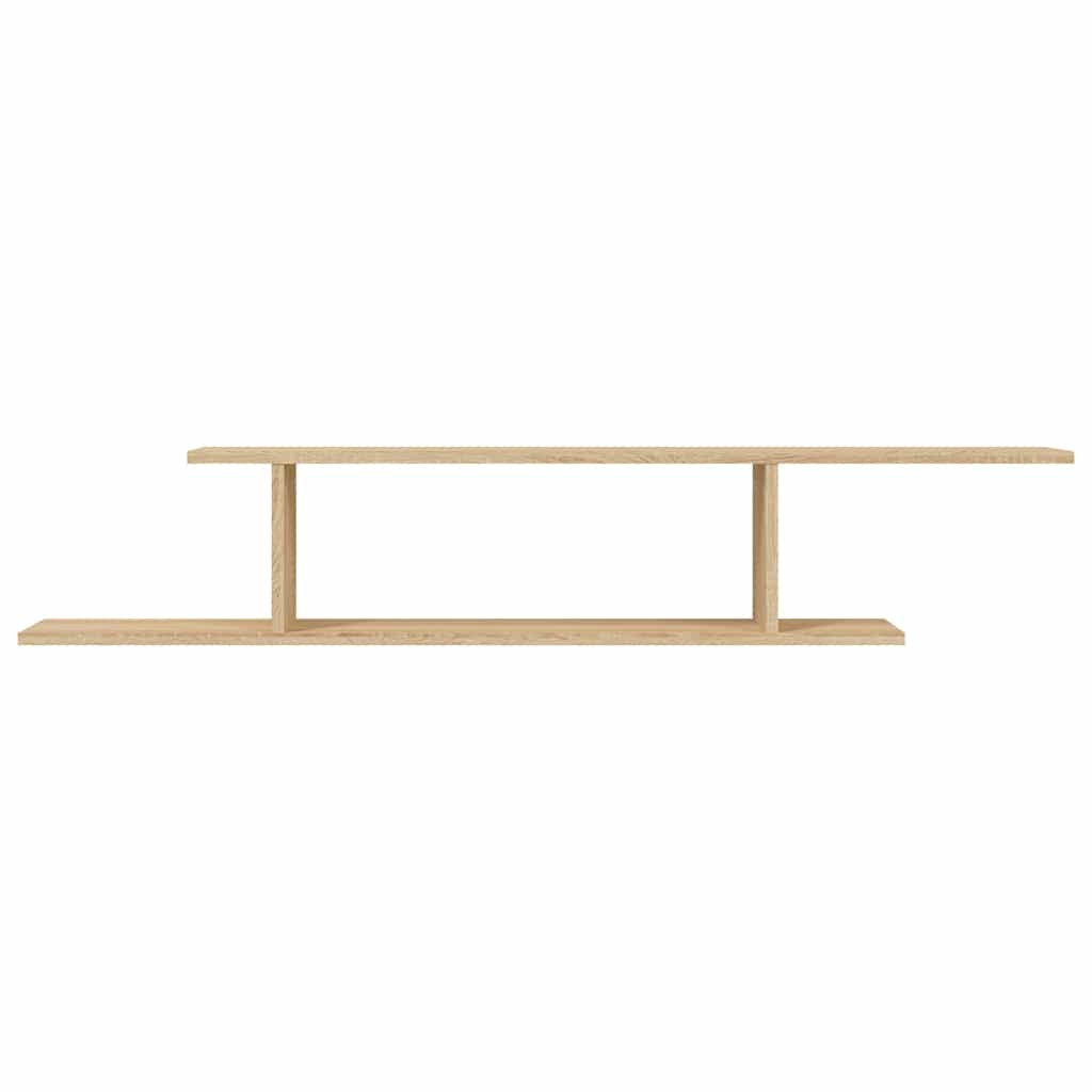 806992 vidaXL Wall-Mounted TV Shelf Sonoma Oak 125x18x23 cm Engineered Wood