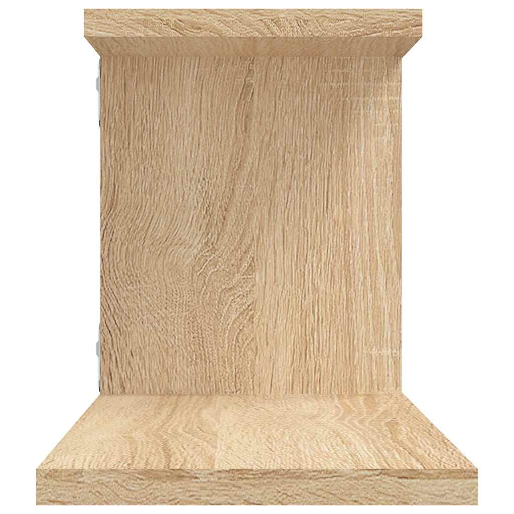 806992 vidaXL Wall-Mounted TV Shelf Sonoma Oak 125x18x23 cm Engineered Wood