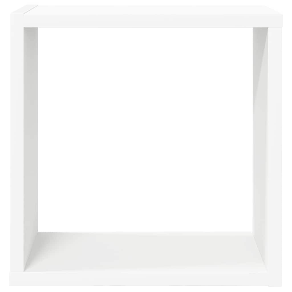 806998 vidaXL Wall Cube Shelves 2 pcs White 30x15x30 cm