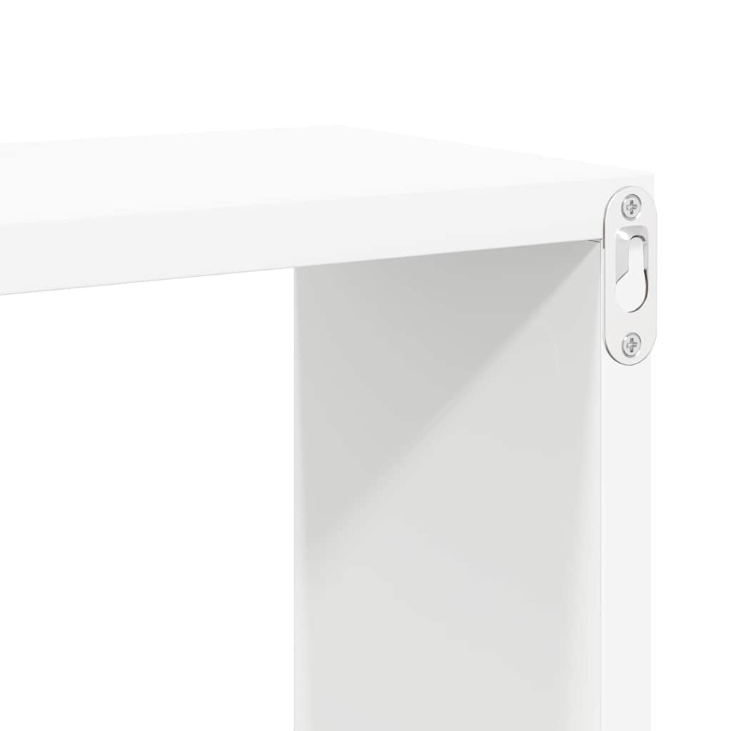 806998 vidaXL Wall Cube Shelves 2 pcs White 30x15x30 cm