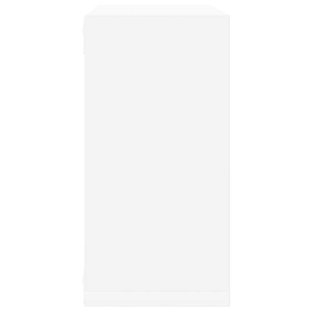 Wall Cube Shelves 4 pcs White 30x15x30 cm