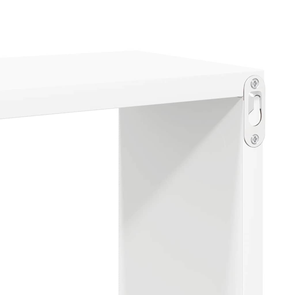 Wall Cube Shelves 4 pcs White 30x15x30 cm