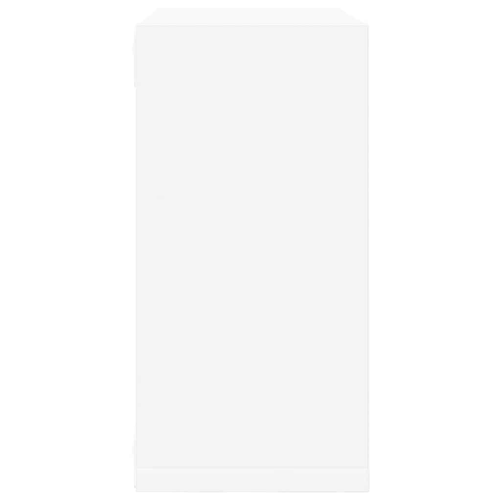 807000 vidaXL Wall Cube Shelves 6 pcs White 30x15x30 cm