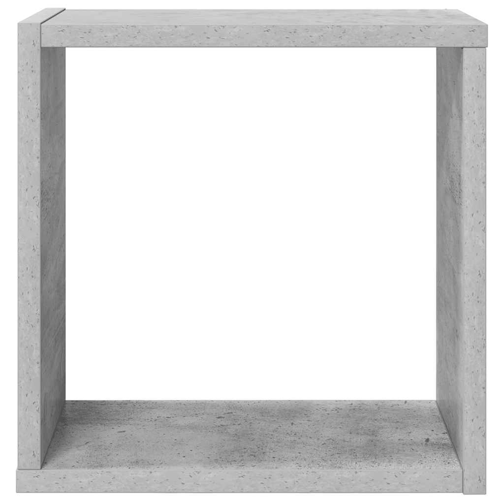 Wall Cube Shelves 6 pcs Concrete Grey 30x15x30 cm