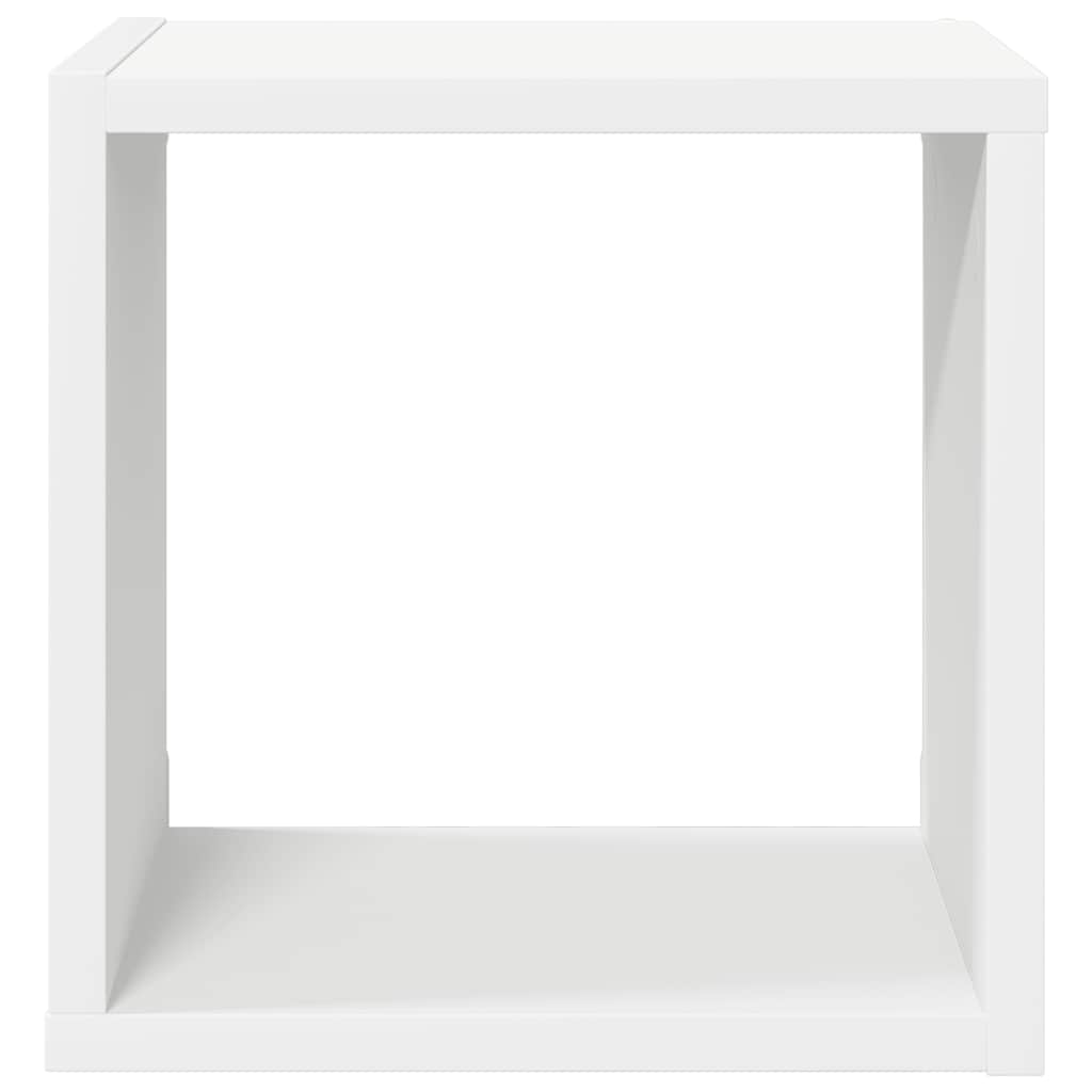 Wall Cube Shelves 4 pcs White 26x15x26 cm