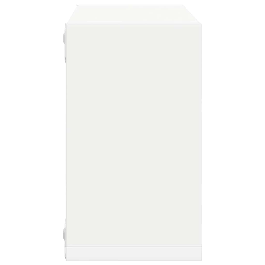 807026 vidaXL Wall Cube Shelves 4 pcs White 26x15x26 cm