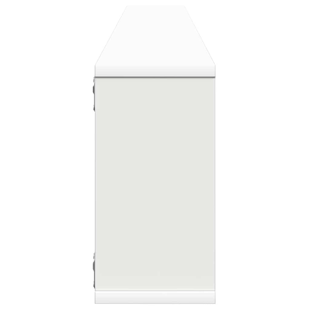 Wall Cube Shelf 4 pcs White 100x15x30 cm Engineered Wood