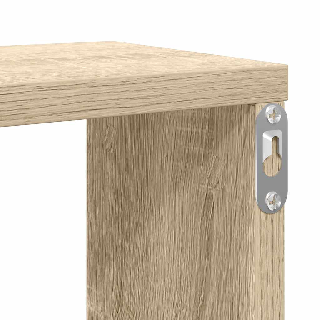 Wall Cube Shelf 4 pcs Sonoma Oak 100x15x30 cm Engineered Wood
