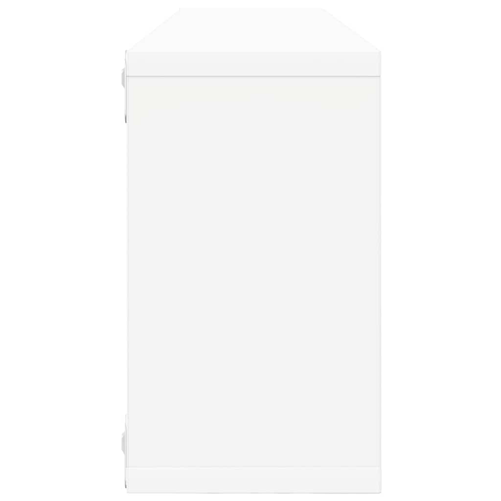 807106 vidaXL Wall Cube Shelves 2 pcs White 80x15x26,5 cm Engineered Wood