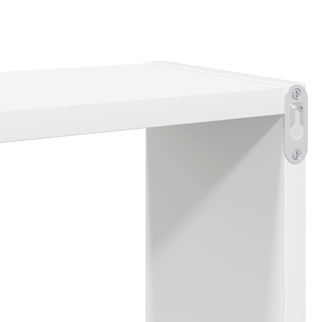 807106 vidaXL Wall Cube Shelves 2 pcs White 80x15x26,5 cm Engineered Wood