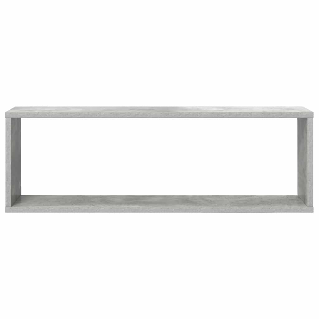 Wall Cube Shelves 4 pcs Concrete Grey 80x15x26.5 cm