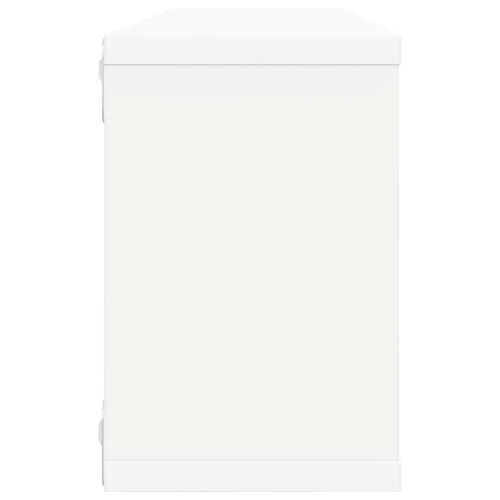Wall Cube Shelf 2 pcs White 60x15x23 cm Engineered Wood