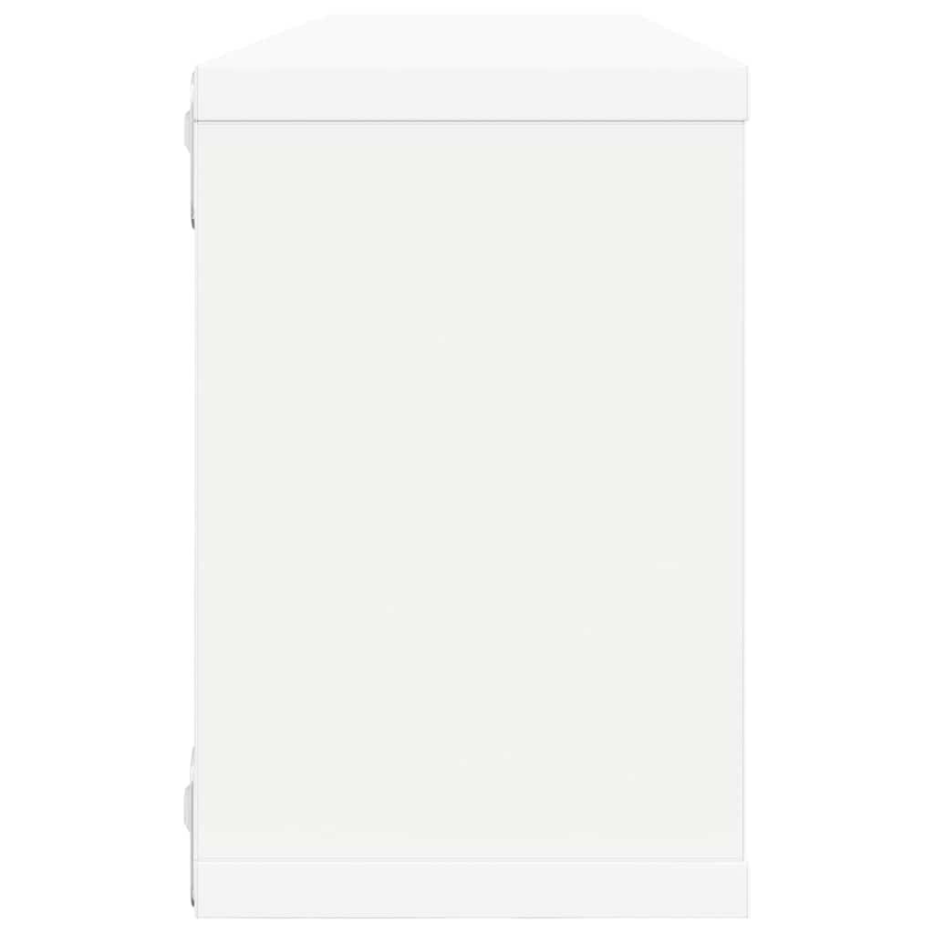 Wall Cube Shelf 4 pcs White 60x15x23 cm Engineered Wood