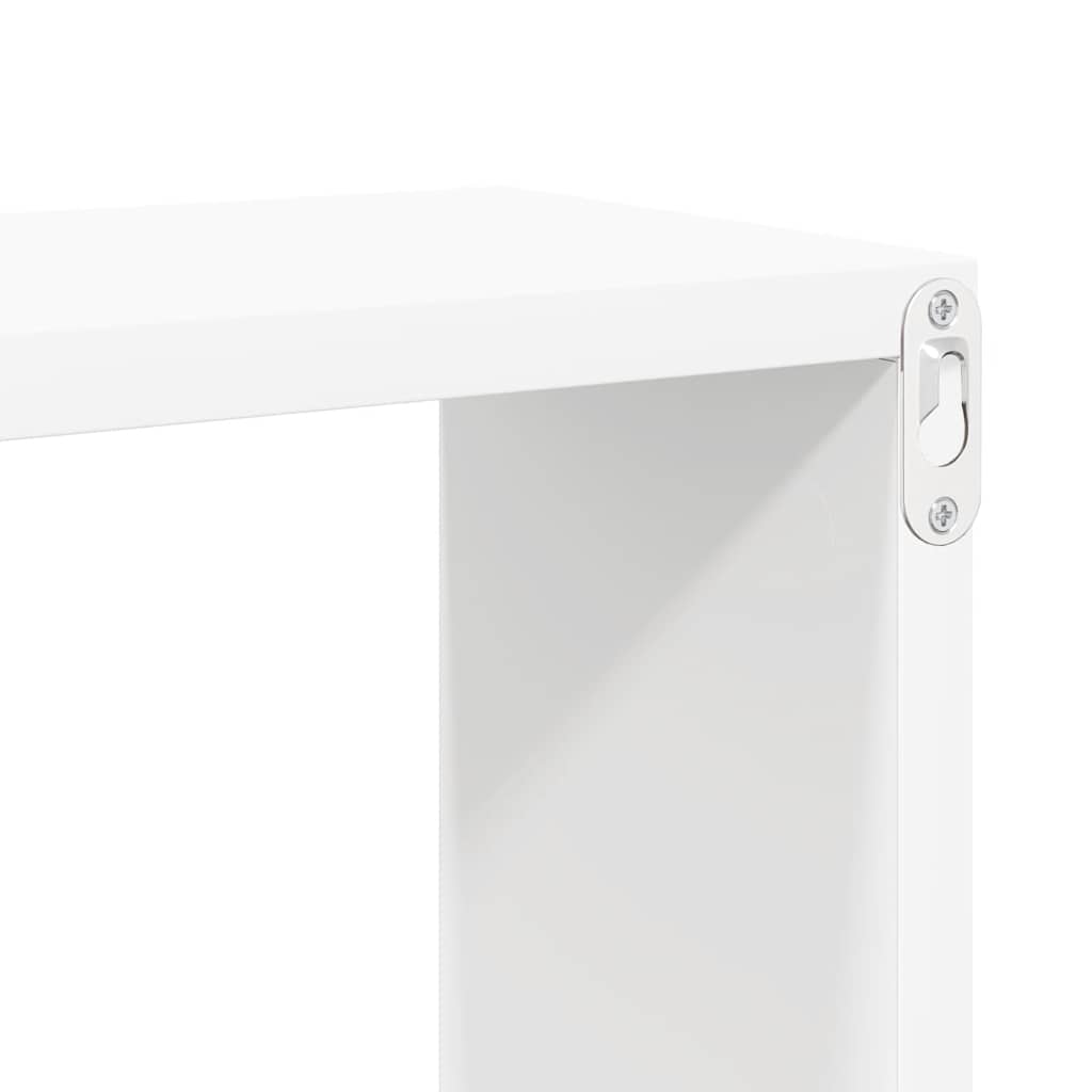Wall Cube Shelf 4 pcs White 60x15x23 cm Engineered Wood