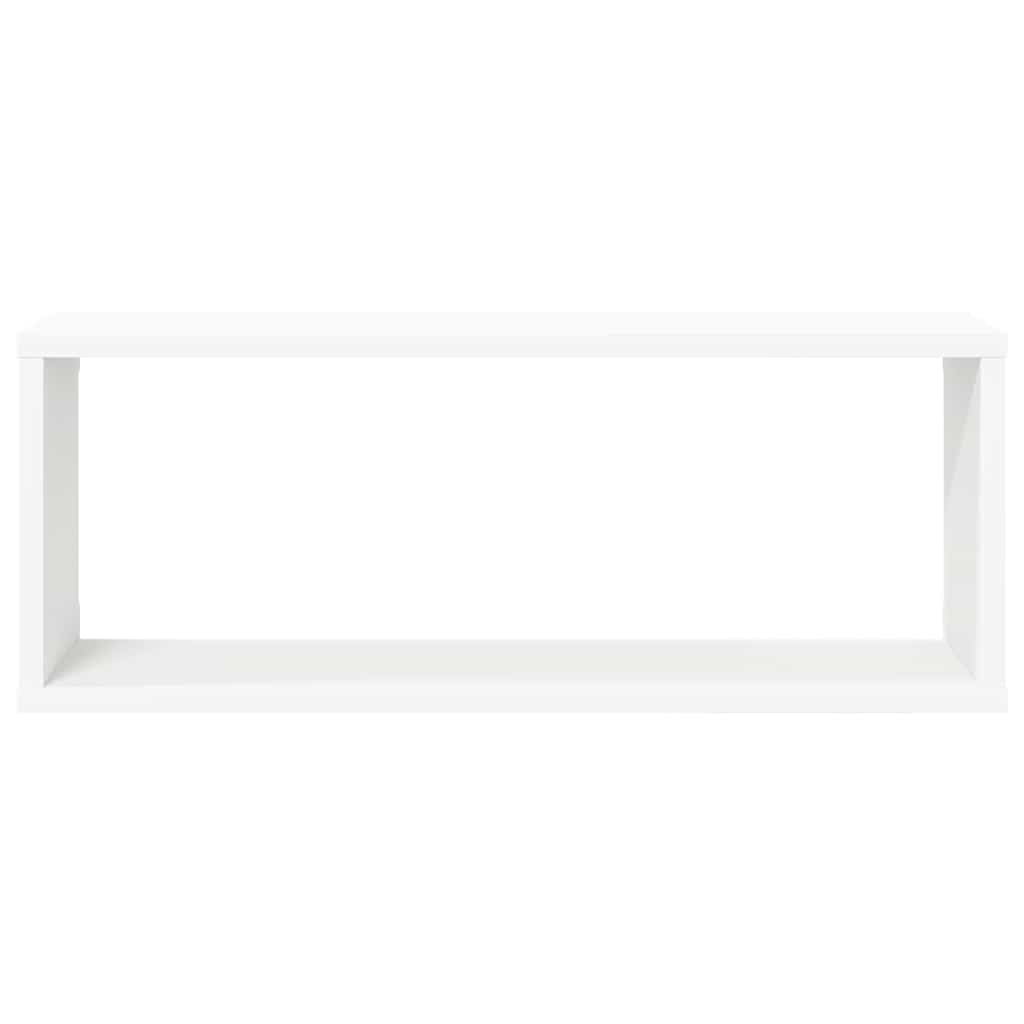 807135 vidaXL Wall Cube Shelves 6 pcs White 60x15x23 cm Engineered Wood