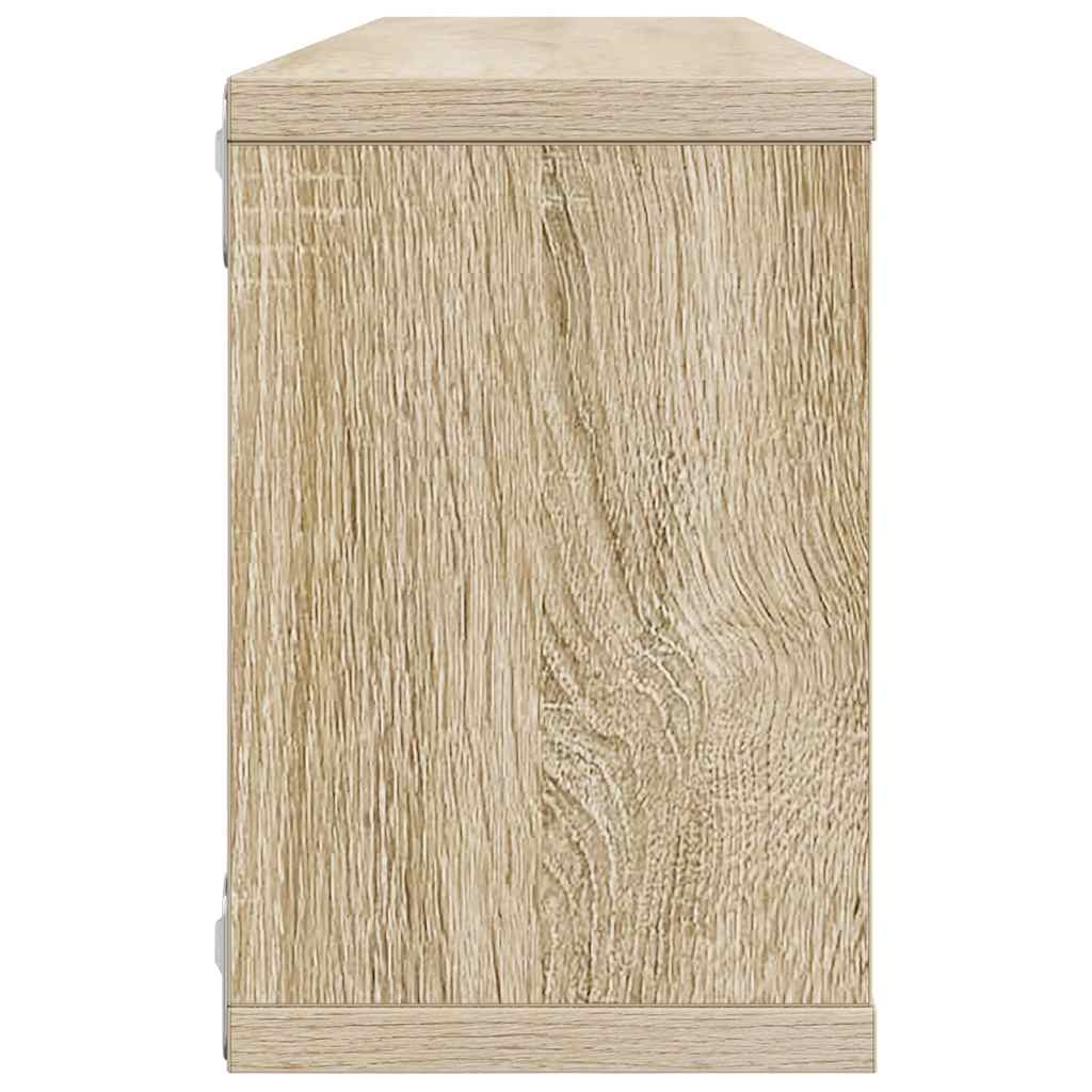 Wall Shelf | Set of 4 | Sonoma oak | Engineered wood
