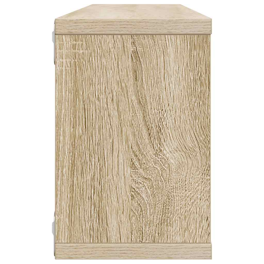 Wall Cube Shelf 6 pcs Sonoma Oak 60x15x23 cm Engineered Wood