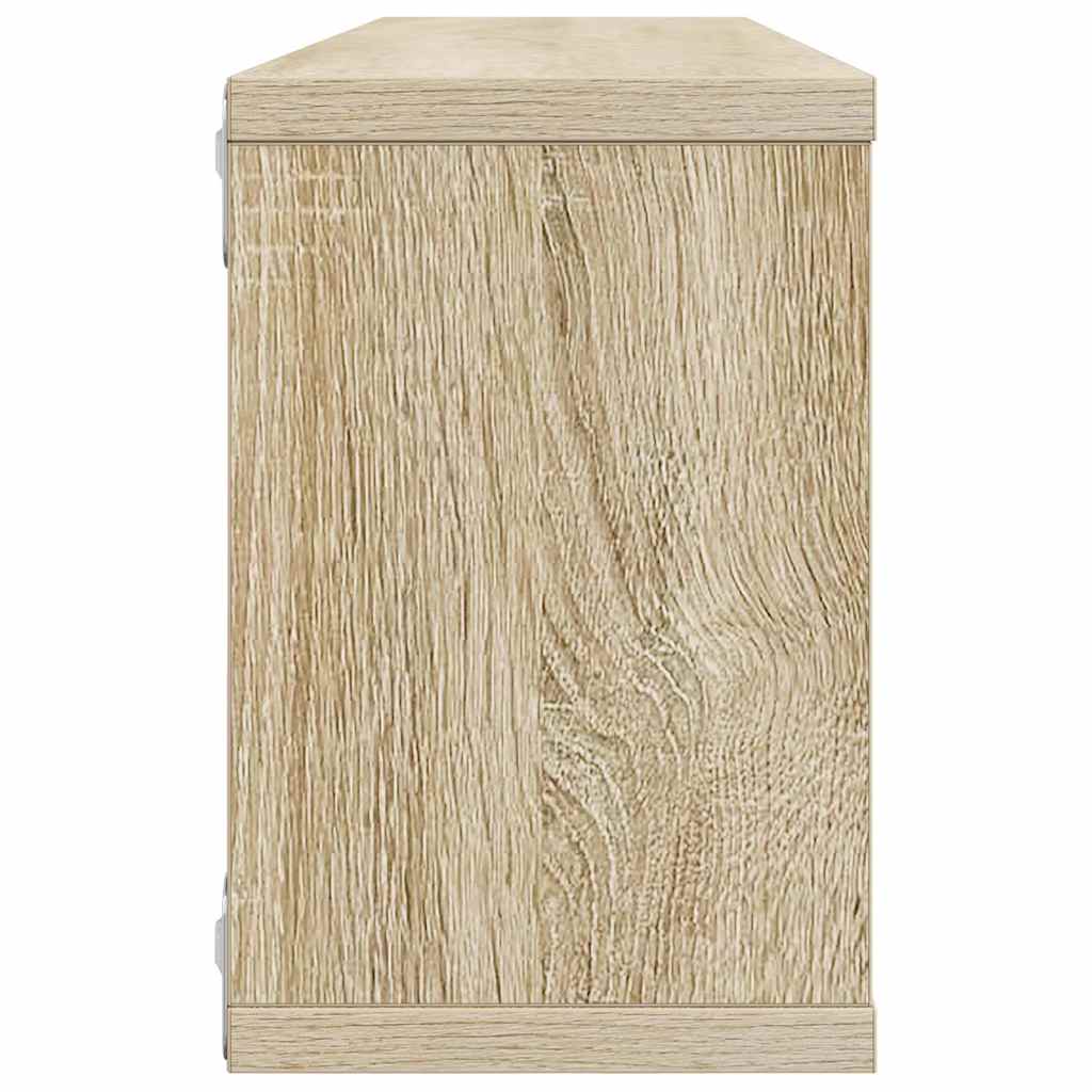 807144 vidaXL Wall Cube Shelves 6 pcs Sonoma Oak 60x15x23 cm Engineered Wood