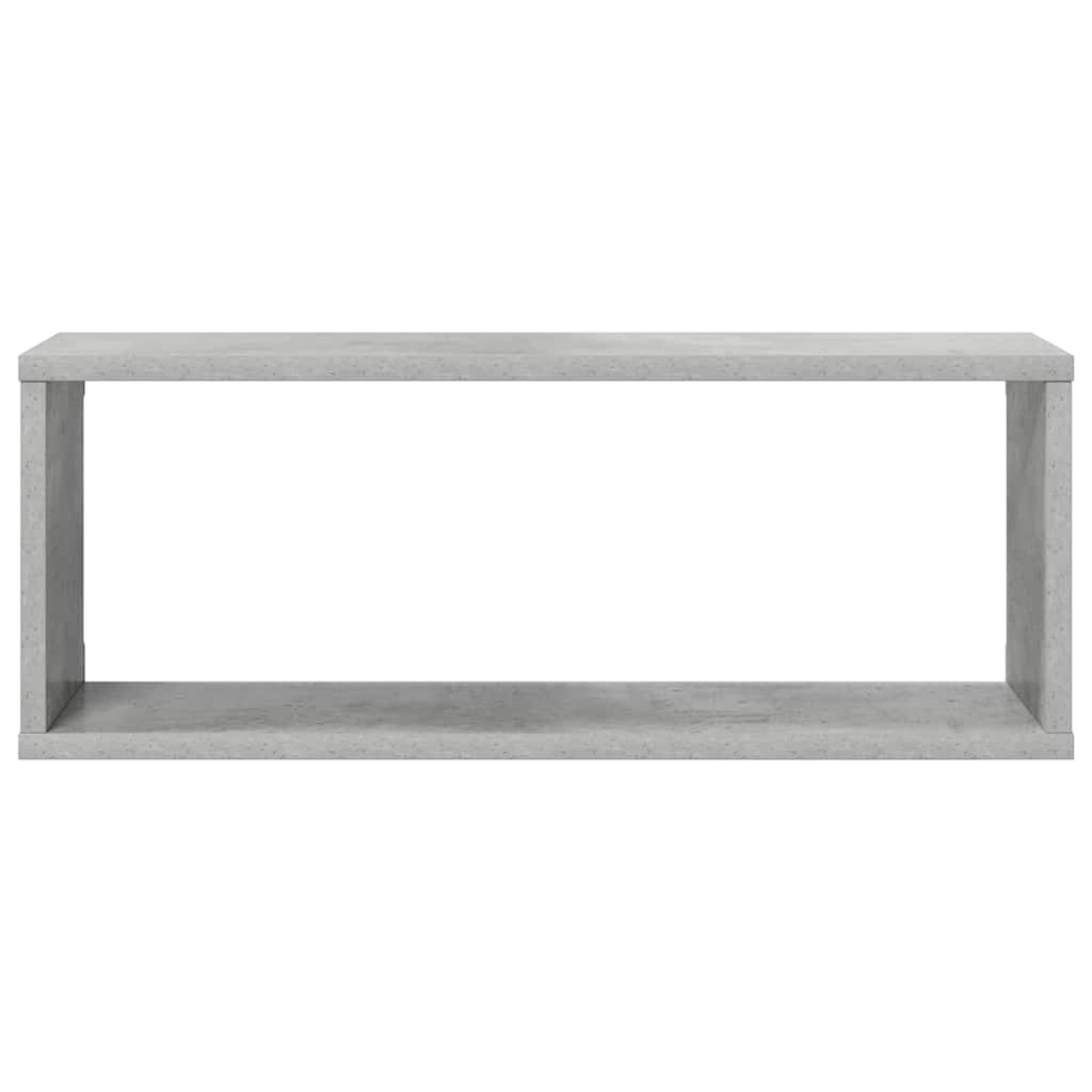 807147 vidaXL Wall Cube Shelves 6 pcs Concrete Grey 60x15x23 cm Engineered Wood