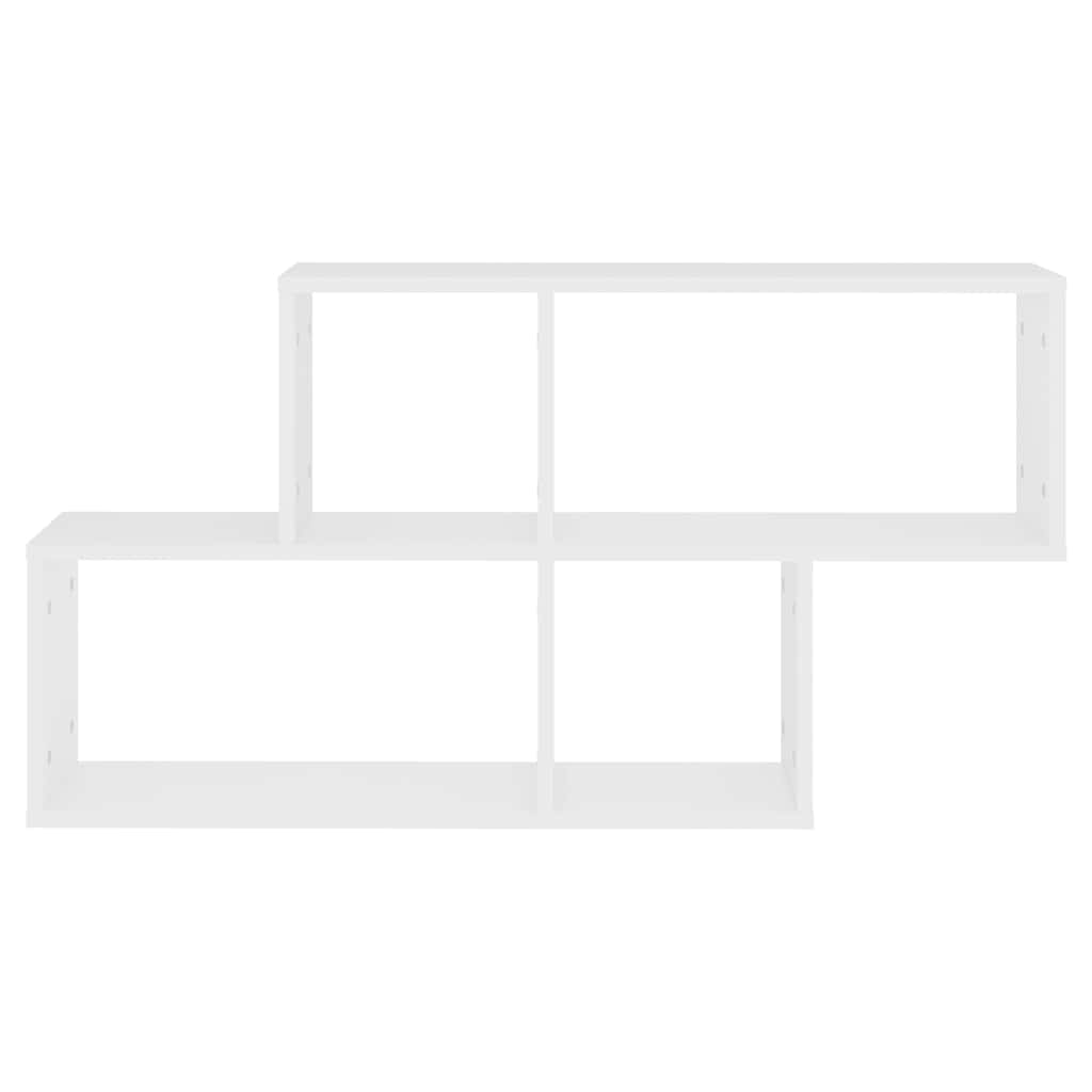 807160 vidaXL Wall Shelf White 100x18x53 cm Engineered Wood