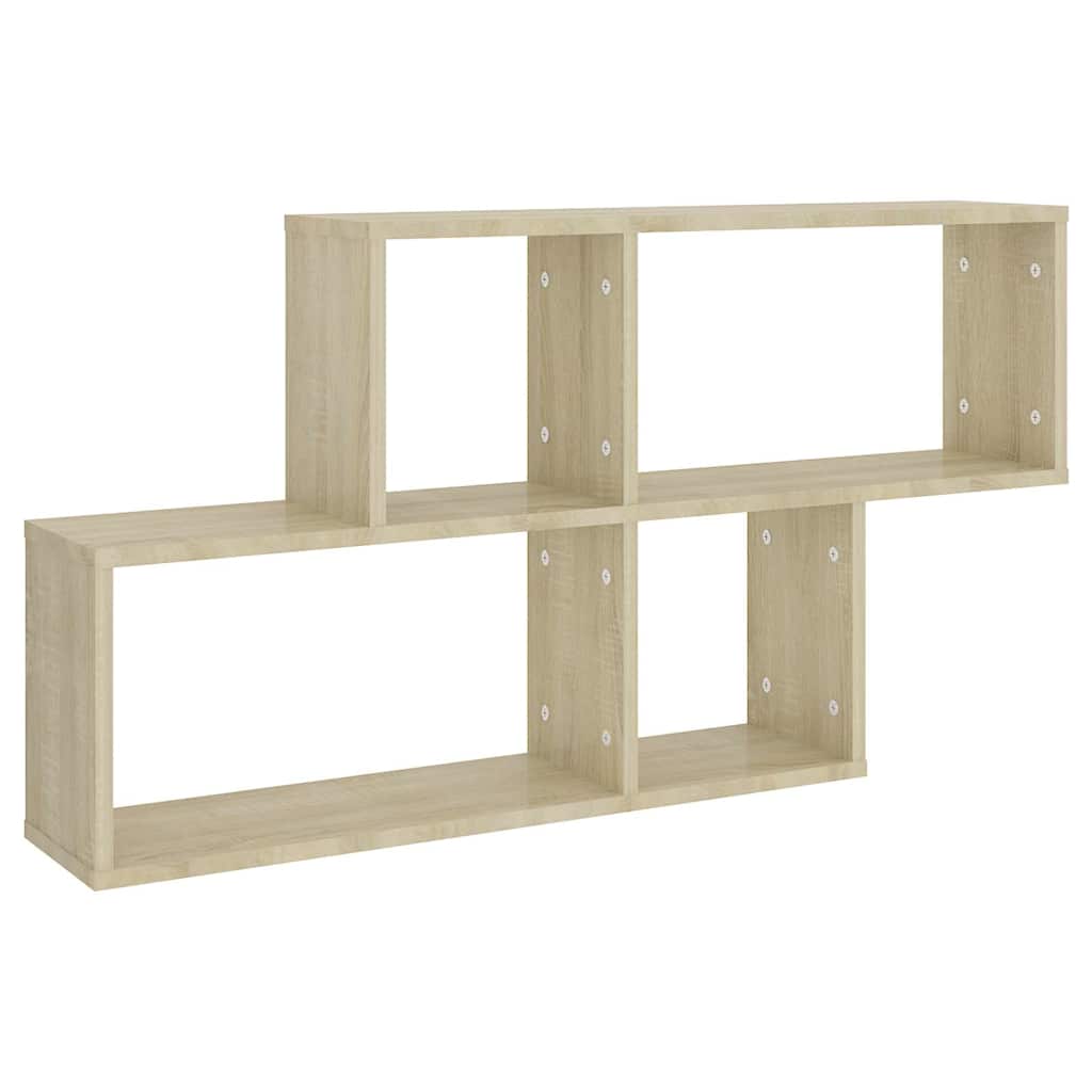 807163 vidaXL Wall Shelf Sonoma Oak 100x18x53 cm Engineered Wood