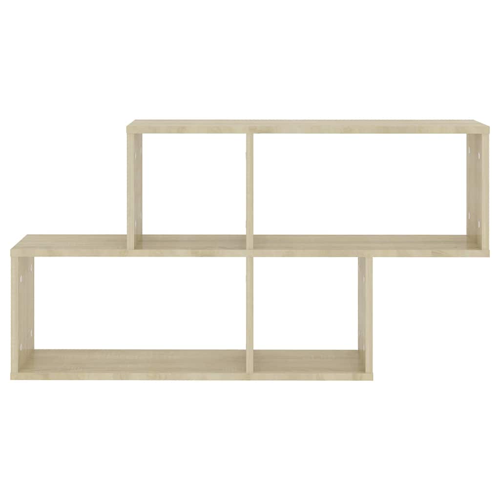 807163 vidaXL Wall Shelf Sonoma Oak 100x18x53 cm Engineered Wood